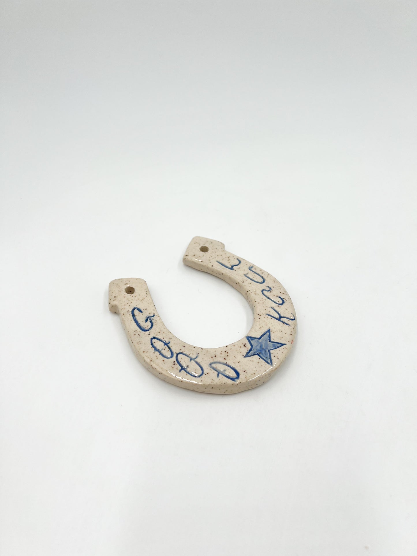 Horse Shoe- Good Luck Blue