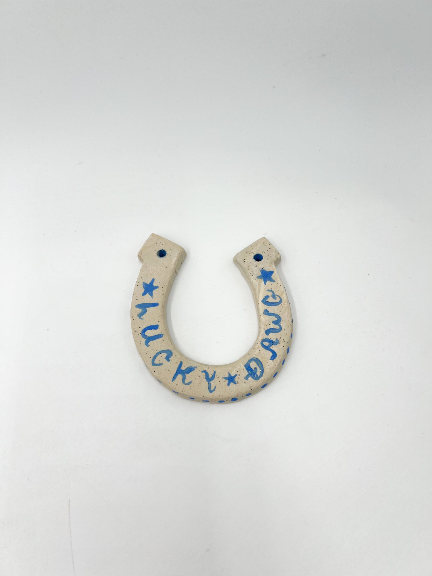 Horse Shoe- Lucky Dawg blue